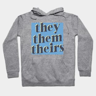 they / them / theirs - retro design pronouns Hoodie